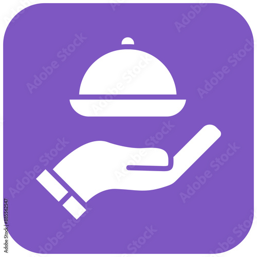 Custom Catering vector icon. Can be used for Bowling iconset.