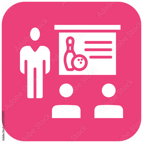 Classes vector icon. Can be used for Bowling iconset.