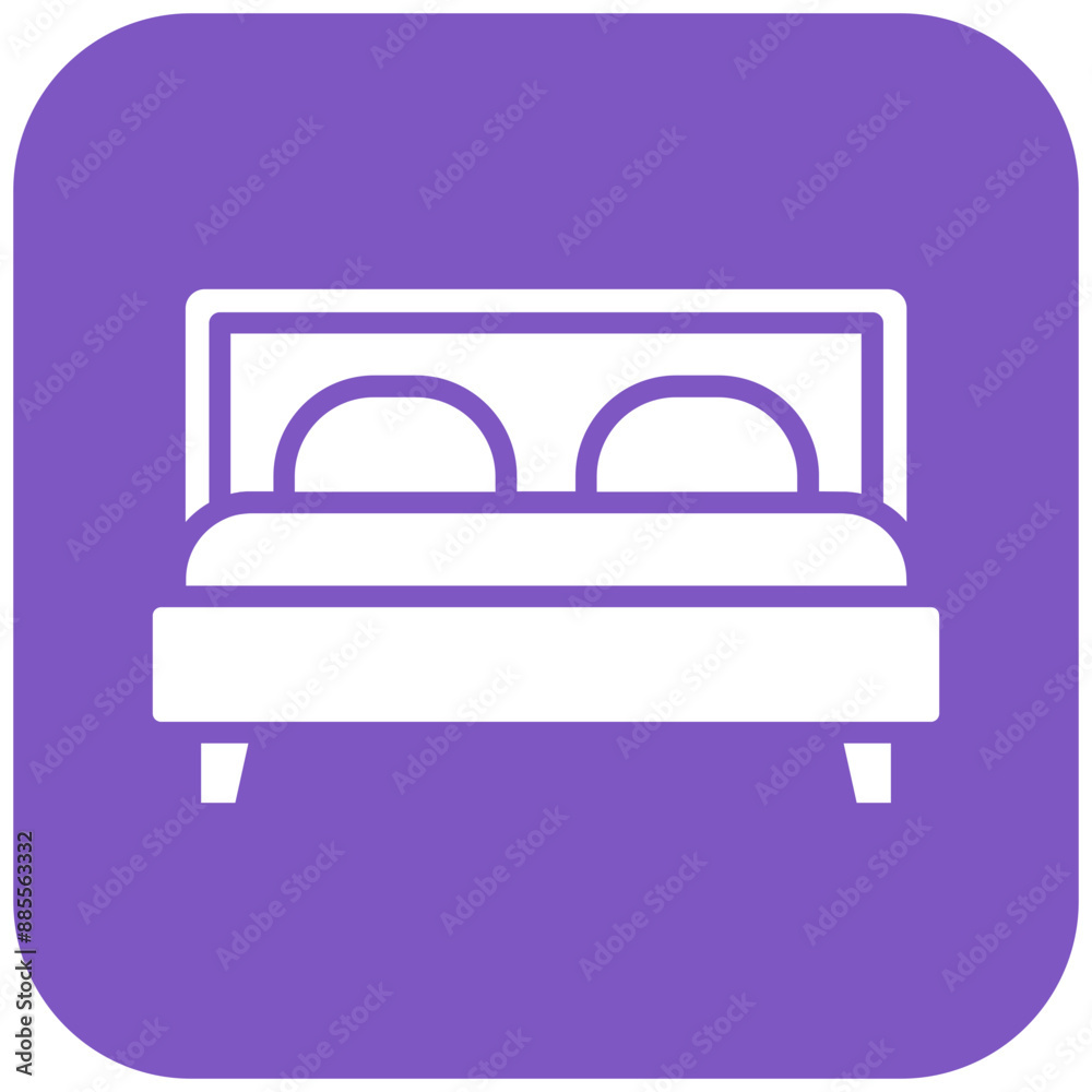 Bed vector icon. Can be used for Luxury iconset. Bed vector icon. Can be used for Luxury iconset.