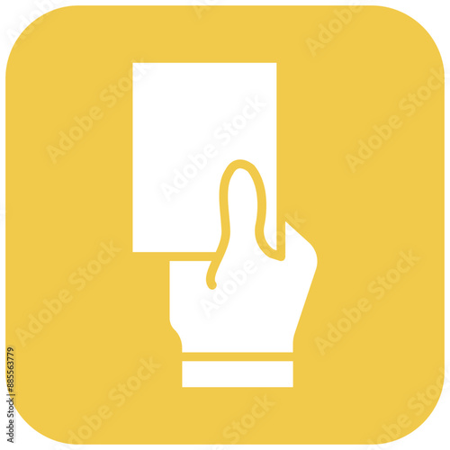 Red Card vector icon. Can be used for Volleyball iconset.