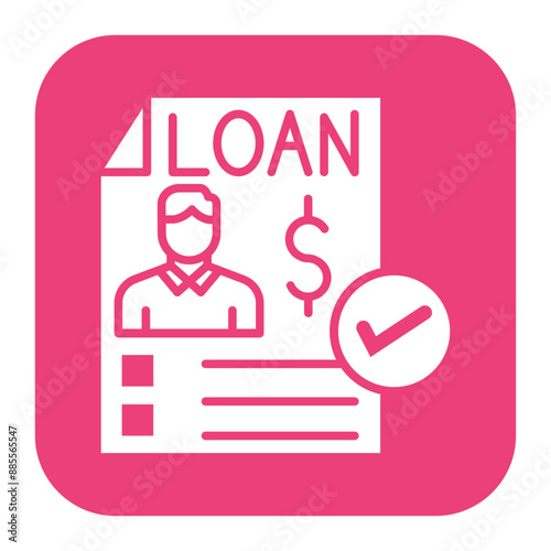 Microloan vector icon. Can be used for Credit And Loan iconset.