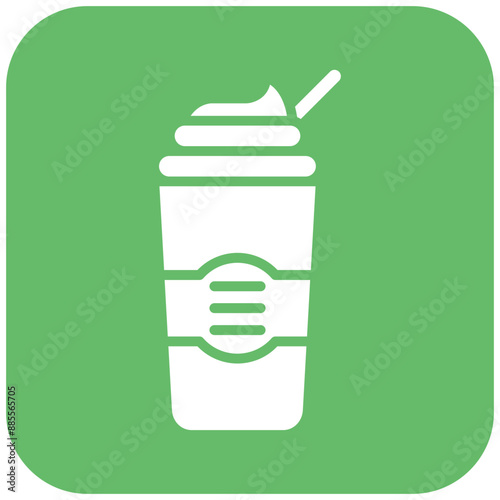 Dalgona vector icon. Can be used for Beverages iconset.