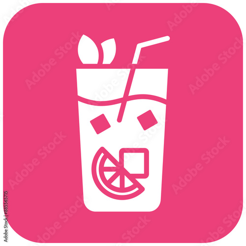 Gin Tonic vector icon. Can be used for Beverages iconset.