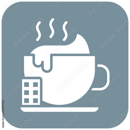 Hot Chocolate vector icon. Can be used for Beverages iconset.
