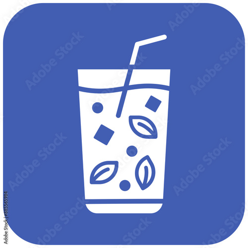 Mojito vector icon. Can be used for Beverages iconset.