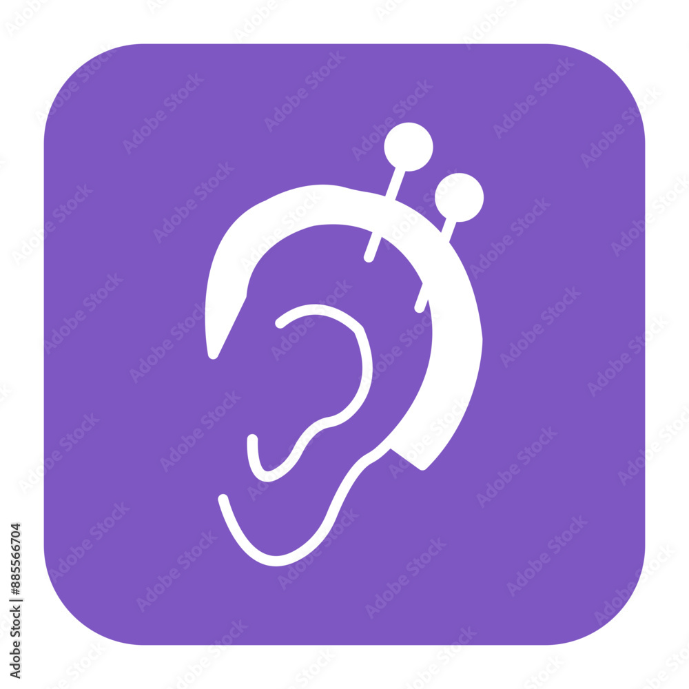 Ear Therapy vector icon. Can be used for Spa iconset. Ear Therapy vector icon. Can be used for Spa iconset.