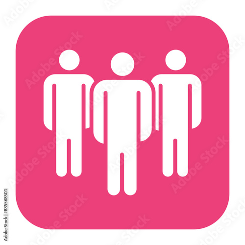Large Group vector icon. Can be used for Vacation Planning iconset.