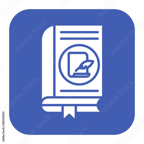 Prose vector icon. Can be used for Literature iconset.