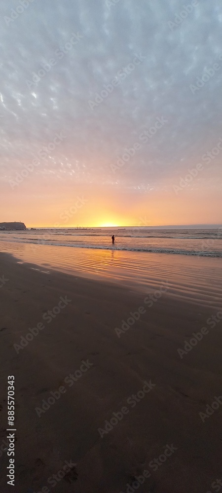 Fototapeta premium sunset on the beach