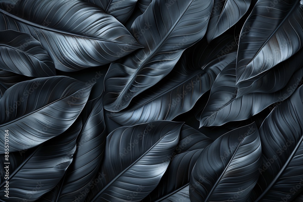 Abstract black leaves for background. Abstract black leaves for background.