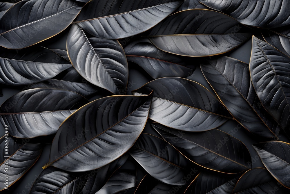 Abstract black leaves for background. Abstract black leaves for background.
