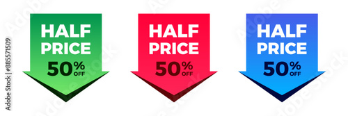 Half price sale colorful tag set