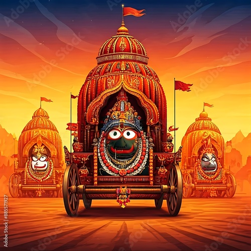 Lord Jagannath Ji Rathyatra poster photo