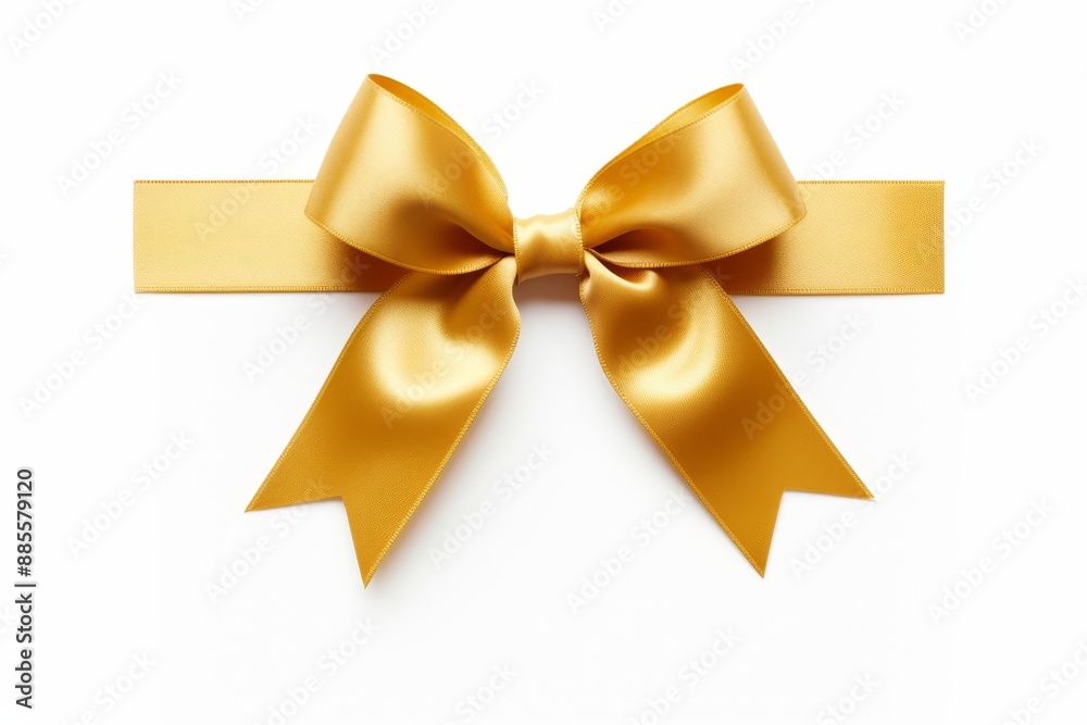 Golden gift ribbon on white background. Golden gift ribbon on white background.