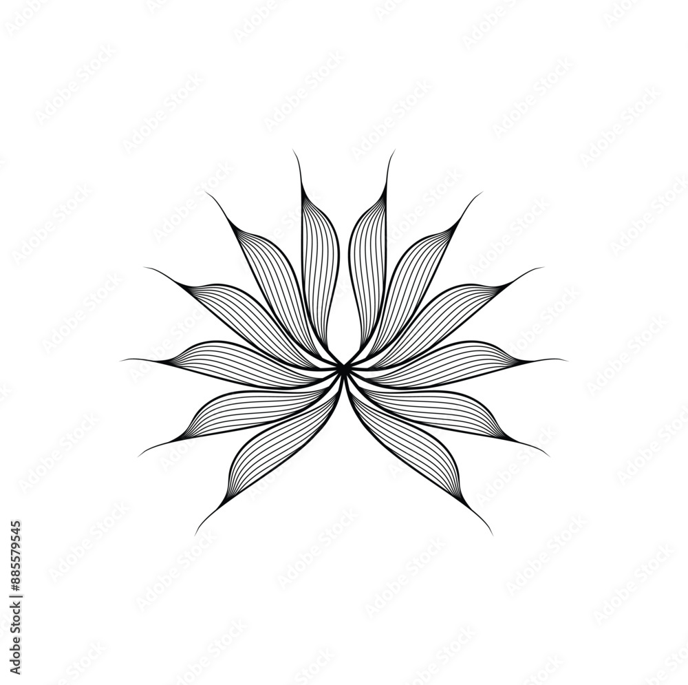 Abstract wave line art vector illustration design. Eps 10 Abstract wave line art vector illustration design. Eps 10