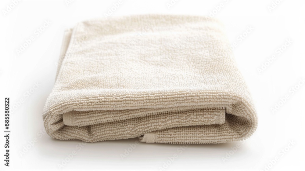 A soft sweat towel folded neatly, ready for use during intense dance sessions. Isolate white background A soft sweat towel folded neatly, ready for use during intense dance sessions. Isolate white background