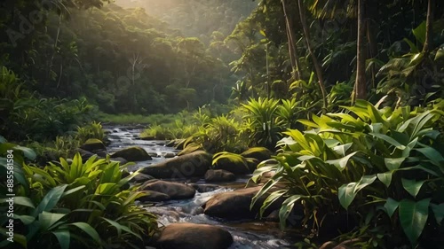 Ivindo National Park Gabon, stunning nature photo