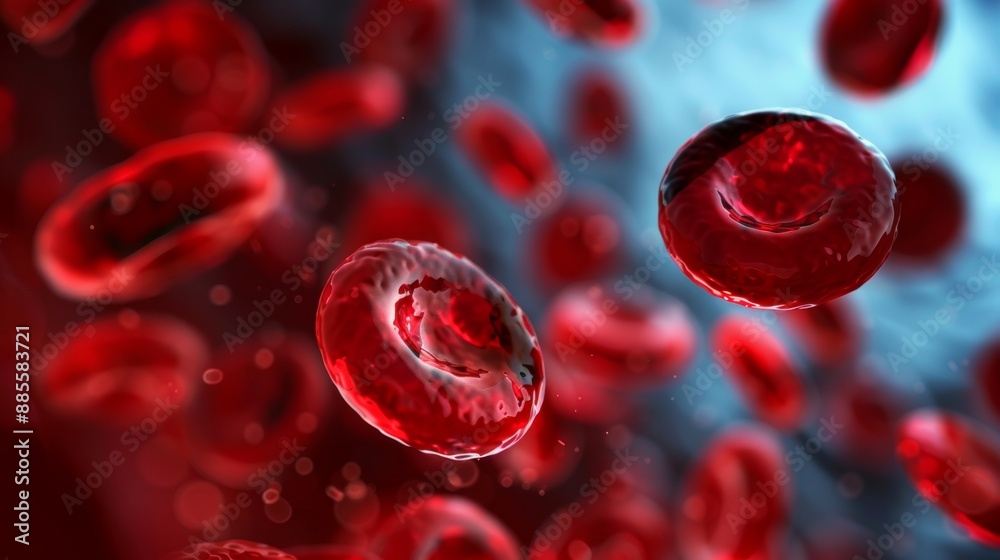Red blood cells medical background banner Red blood cells medical background banner