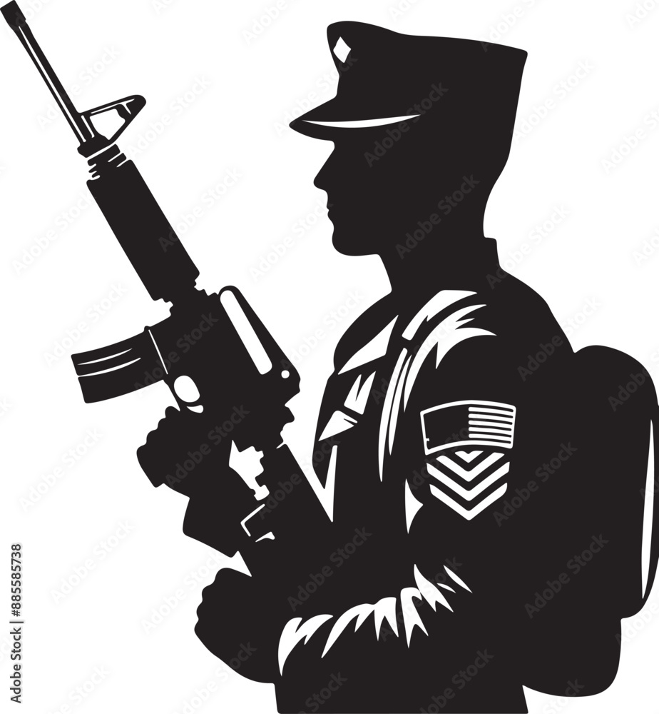 Silhouette of a man with a sword Silhouette of a man with a sword