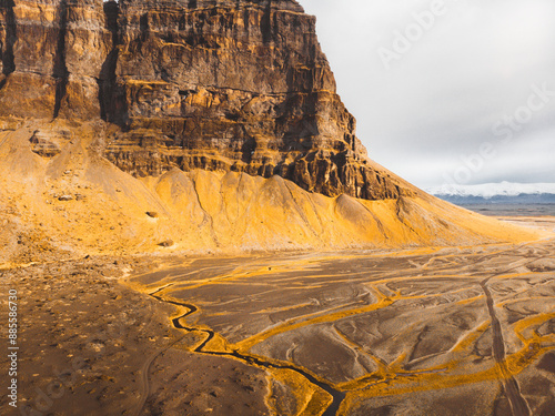 Lómagnúpur, a sub glacial mound in southern Iceland photo