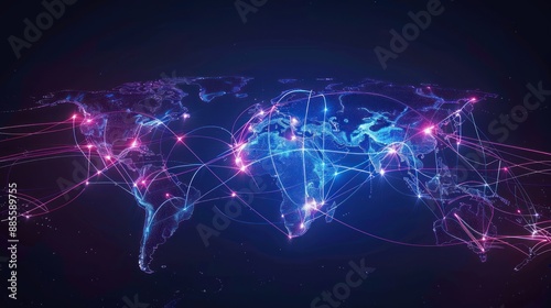Global Network Connection © orendesain99