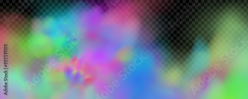 An explosion of colorful smoke clouds.Multicolor fog with blue and yellow particles.Explosions of color powder.