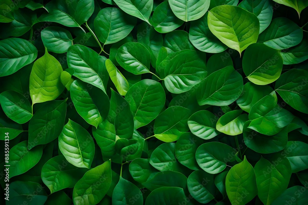 Creative layout made of green leaves Flat lay Nature. Creative layout made of green leaves Flat lay Nature.