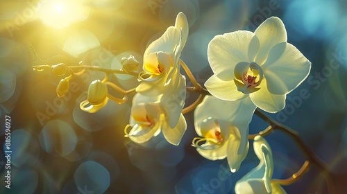 A beautiful flower on background, a colorful greeting. Bright and blooming, it's an amazing natural sight.