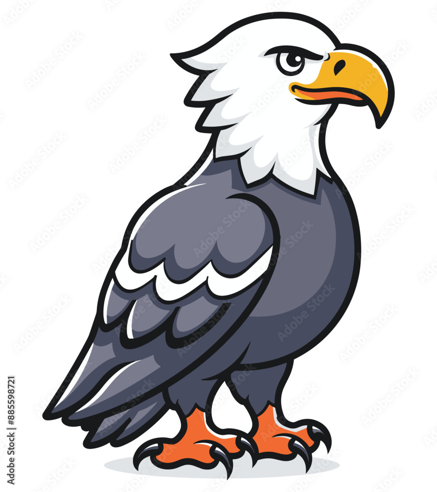 Cute eagle cartoon vector illustration Cute eagle cartoon vector illustration