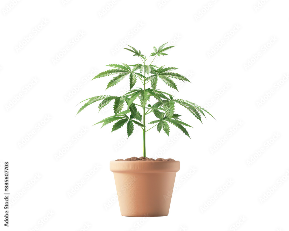 Potted green plant with lush leaves, isolated on white background. Perfect for home decor, gardening, and nature-related designs. Potted green plant with lush leaves, isolated on white background. Perfect for home decor, gardening, and nature-related designs.