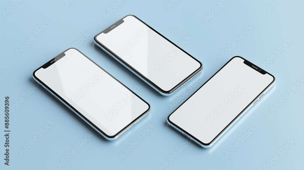 Editable blank phone screen, app background template, copy paste area ...