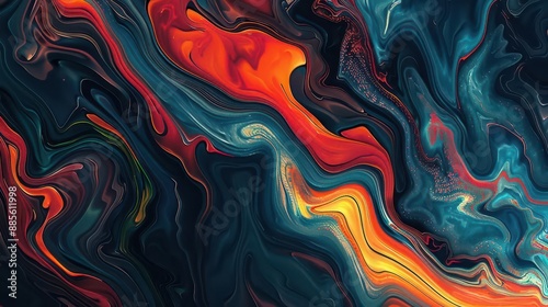 abstract marbleinspired digital artwork featuring swirling multicolor patterns vibrant hues blend seamlessly creating mesmerizing textures and fluid forms for striking visual impact