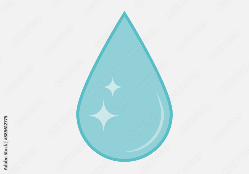 Gota azul de agua o detergente Gota azul de agua o detergente