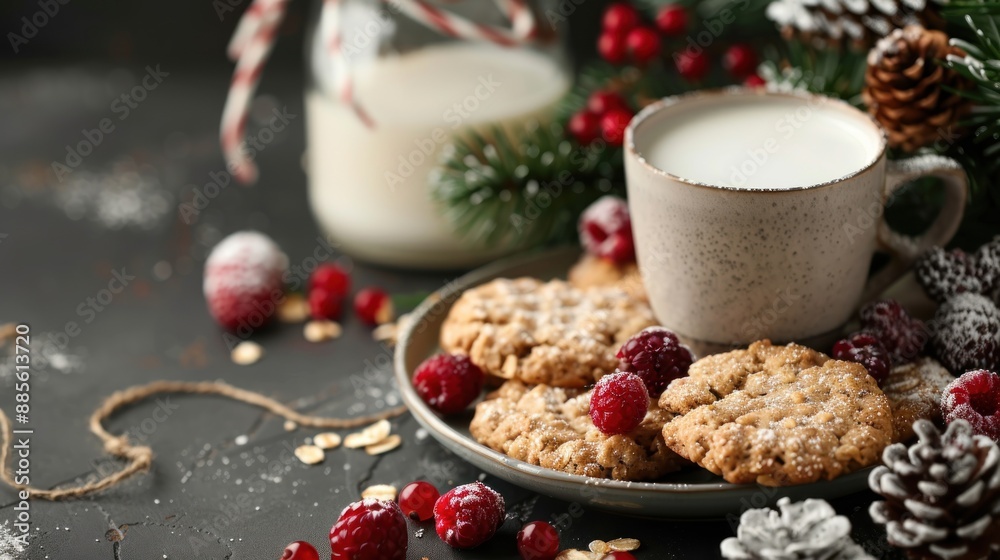 Cozy Christmas Cookies and Milk