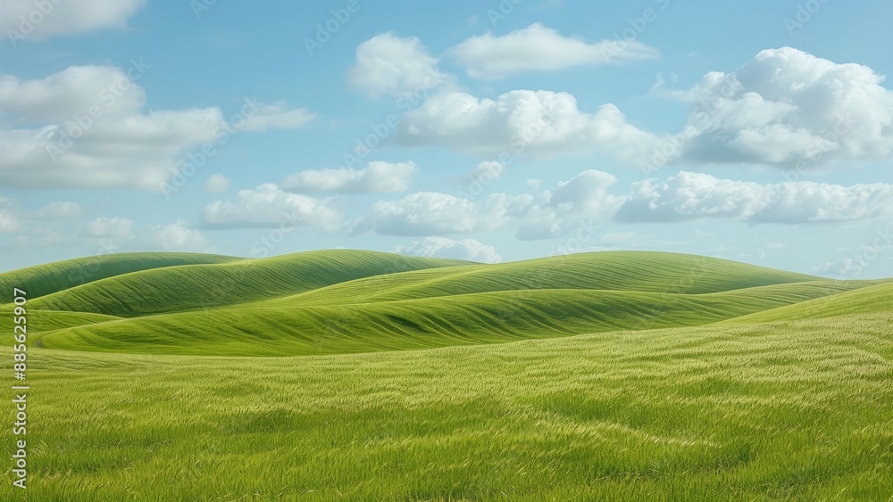 Green wheat field in Tuscany, Italy. Spring landscape. Green wheat field in Tuscany, Italy. Spring landscape.