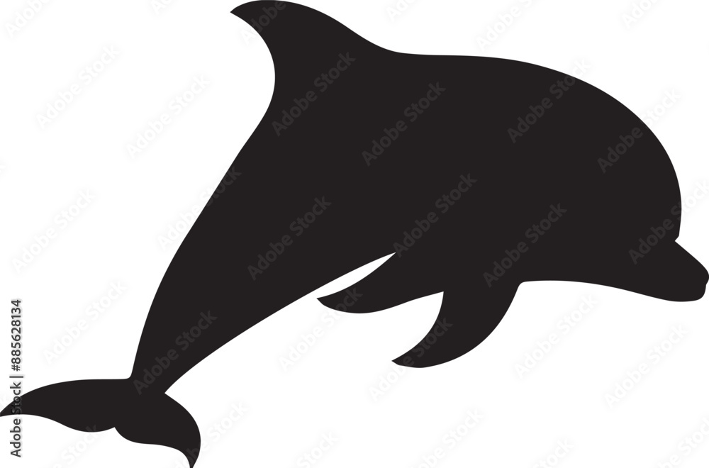 dolphin silhouettes vector art illustration dolphin silhouettes vector art illustration