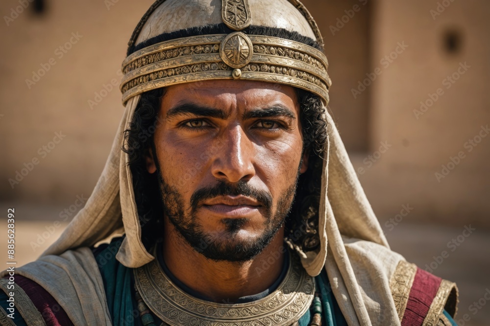portrait of Maghrebi Warrior - Ancient to Modern Era, North Africa portrait of Maghrebi Warrior - Ancient to Modern Era, North Africa