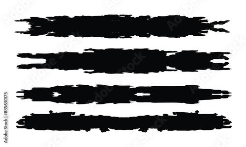 Paint Brush Strokes Set, watercolour grunge brush strokes collection Free Vector, Paint Brush Strokes Set Free Vector.