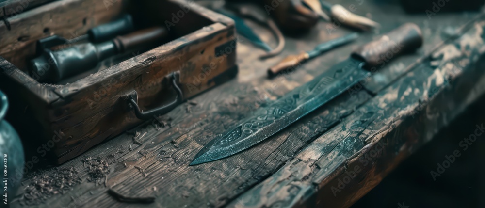 A supernatural scene unfolds as DIY projects are brought to life with mystical tools, creating unique and enchanted items for everyday use A supernatural scene unfolds as DIY projects are brought to life with mystical tools, creating unique and enchanted items for everyday use