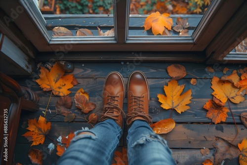 legs wearing stylish fall shoes, fall, autumn, season, fashion