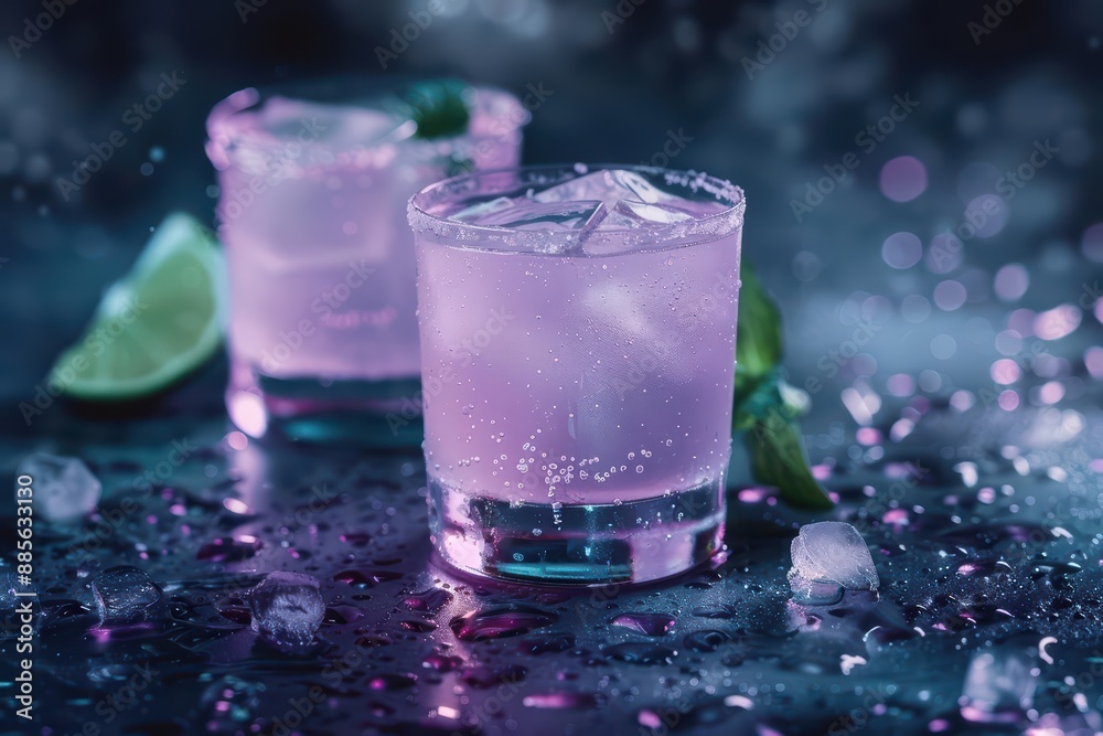 A supernatural scene where a Paloma cocktail is mixed with enchanted tequila, transforming it into a shimmering, mystical drink that grants a fleeting glimpse into the future A supernatural scene where a Paloma cocktail is mixed with enchanted tequila, transforming it into a shimmering, mystical drink that grants a fleeting glimpse into the future