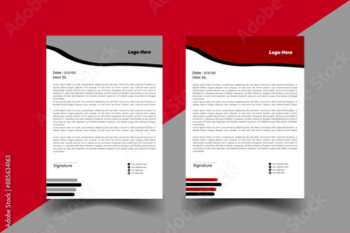 Abstract Letterhead Design Modern Business Letterhead Design Template,Minimal Business Letterhead

