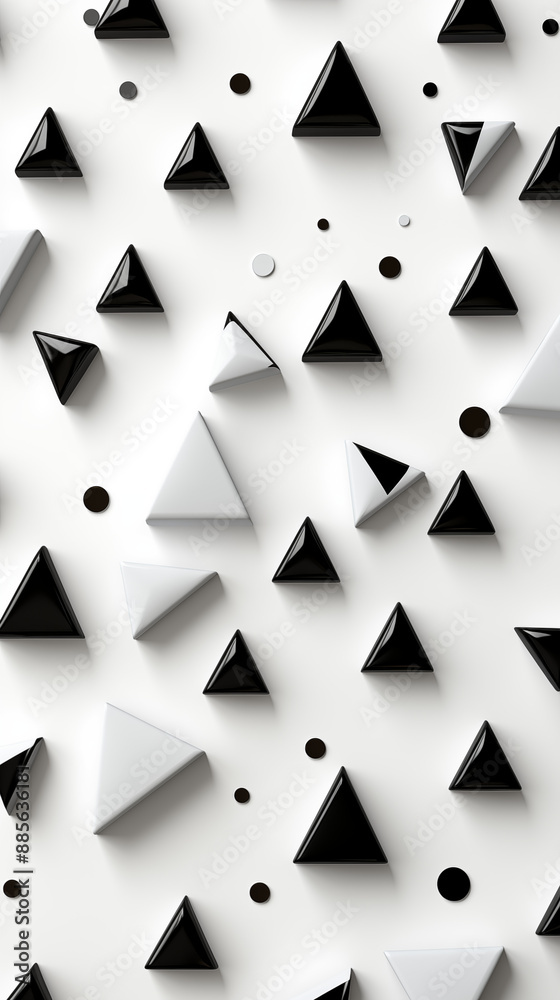 Black Triangles on White Background, Abstract Image, Texture, Pattern Background, Wallpaper, Smartphone Cover and Screen, Cell Phone, Computer, Laptop, 9:16 and 16:9 Format Black Triangles on White Background, Abstract Image, Texture, Pattern Background, Wallpaper, Smartphone Cover and Screen, Cell Phone, Computer, Laptop, 9:16 and 16:9 Format