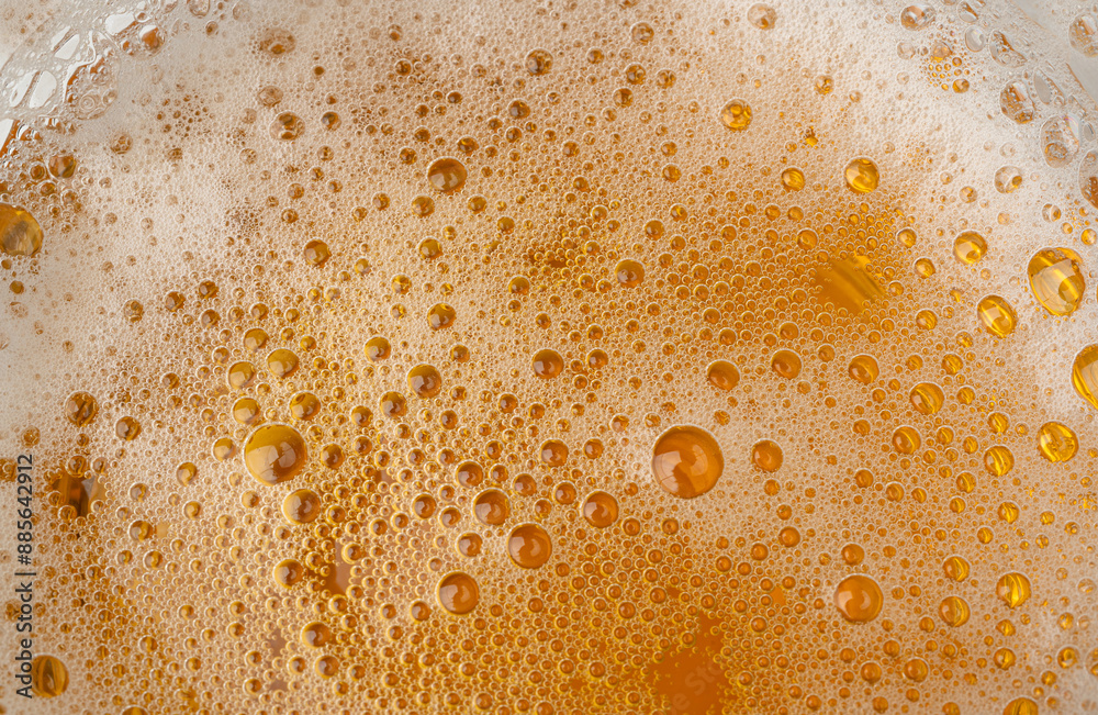 Beer Foam Texture, Bubbles on Alcohol Drunk Closeup, Ale Froth Pattern, Golden Beer Foam Textured Beer Foam Texture, Bubbles on Alcohol Drunk Closeup, Ale Froth Pattern, Golden Beer Foam Textured