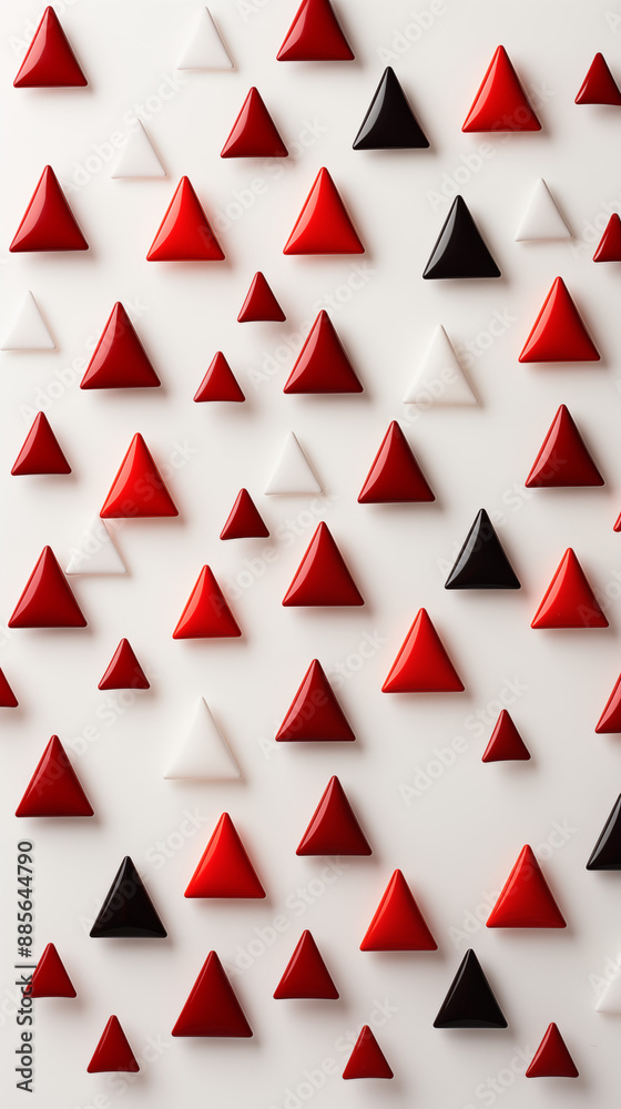 Red Triangles on White Background, Abstract Image, Texture, Pattern Background, Wallpaper, Smartphone Cover and Screen, Cell Phone, Computer, Laptop, 9:16 and 16:9 Format Red Triangles on White Background, Abstract Image, Texture, Pattern Background, Wallpaper, Smartphone Cover and Screen, Cell Phone, Computer, Laptop, 9:16 and 16:9 Format