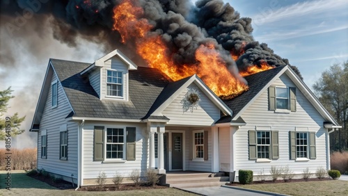 house in fire