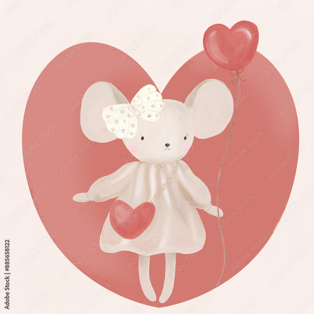 Cute bunny. Digital illustration, watercolor Cute bunny. Digital illustration, watercolor