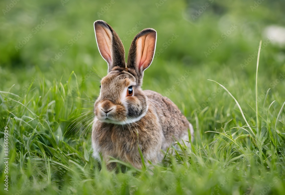 Fototapeta premium rabbit in the grass