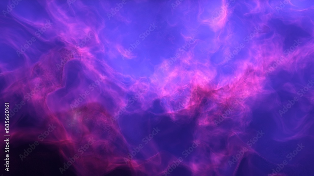 Fototapeta premium Illustration of a space cosmic background of supernova nebula and stars, glowing mysterious universe 