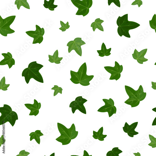 Nahtloses Muster mit Efeublättern.